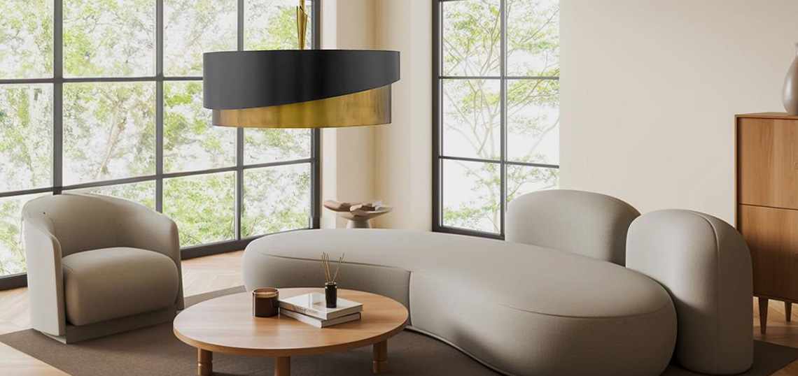 Transitional Lighting - classic meets modern in this best of both worlds style.